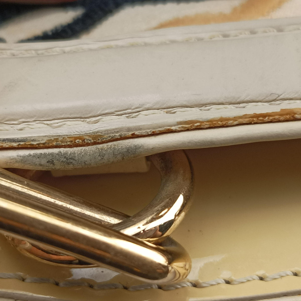 Pre-owned Louis Vuitton Mini Linda Ivory x Multicolor Cotton x Velvet x Leather M95207 handbag | stylenewstar