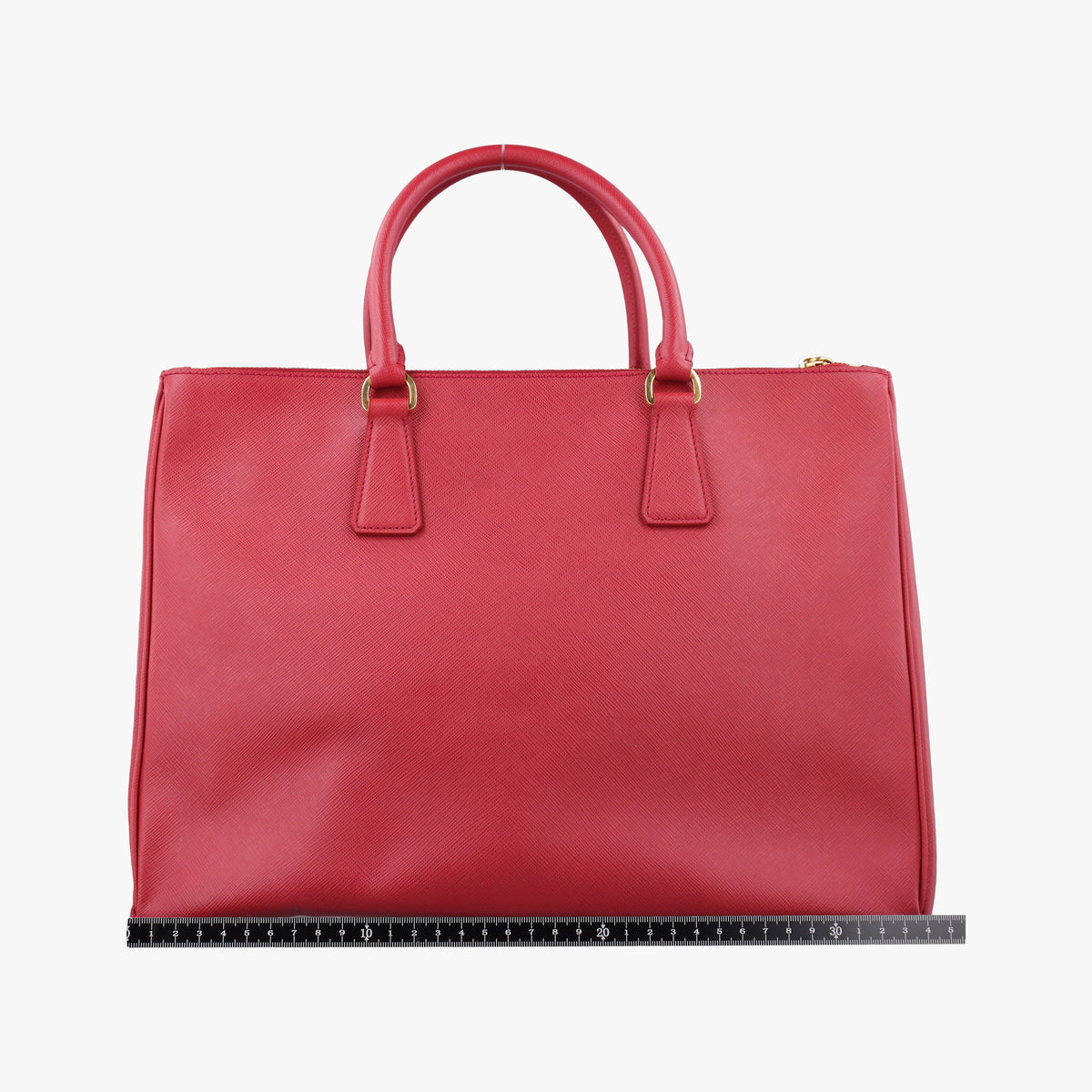 Pre-owned Prada Galleria Red SAFFIANO Leather BN2274 handbag | stylenewstar