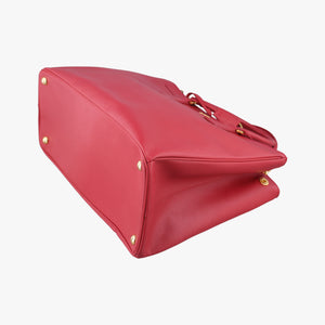 Pre-owned Prada Galleria Red SAFFIANO Leather BN2274 handbag | stylenewstar