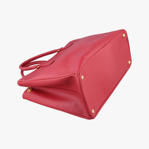 Pre-owned Prada Galleria Red SAFFIANO Leather BN2274 handbag | stylenewstar