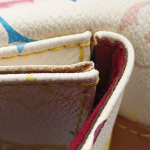 Pre-owned Louis Vuitton Petit NOe white Monogram Multicolor M42229 shoulderbag | stylenewstar