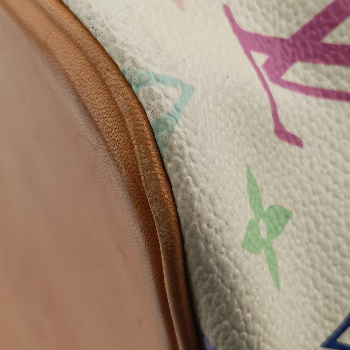 Pre-owned Louis Vuitton Petit NOe white Monogram Multicolor M42229 shoulderbag | stylenewstar