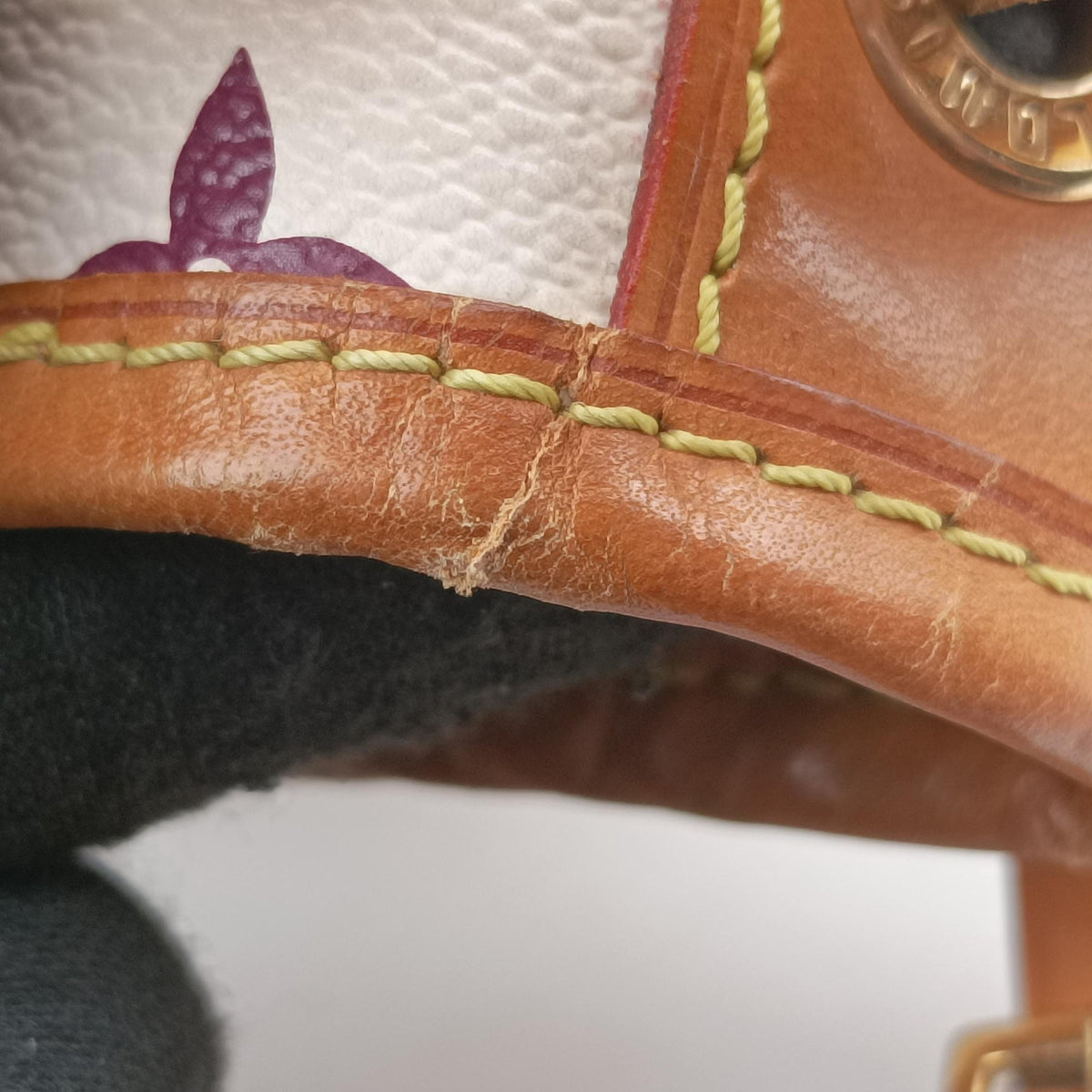 Pre-owned Louis Vuitton Petit NOe white Monogram Multicolor M42229 shoulderbag | stylenewstar