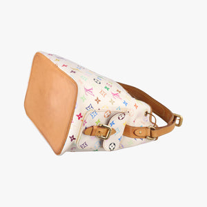 Pre-owned Louis Vuitton Petit NOe white Monogram Multicolor M42229 shoulderbag | stylenewstar