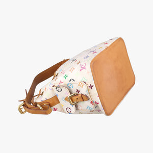 Pre-owned Louis Vuitton Petit NOe white Monogram Multicolor M42229 shoulderbag | stylenewstar