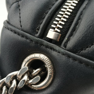 Pre-owned Yves Saint Laurent LOULOU Black Leather 454317 shoulderbag | stylenewstar