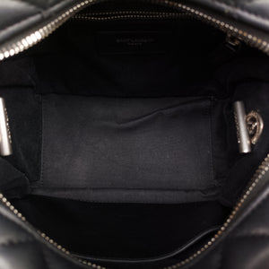 Pre-owned Yves Saint Laurent LOULOU Black Leather 454317 shoulderbag | stylenewstar
