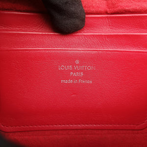Pre-owned Louis Vuitton New Wave Chain Pochette ECARLATE Leather M63956 shoulderbag | stylenewstar