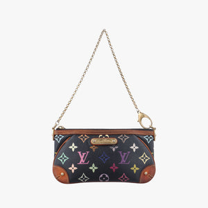 Vintage Louis Vuitton Pochette Mira MM Noir Monogram Multicolor M60097 handbag | stylenewstar