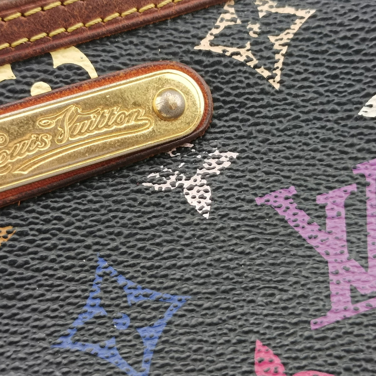 Vintage Louis Vuitton Pochette Mira MM Noir Monogram Multicolor M60097 handbag | stylenewstar