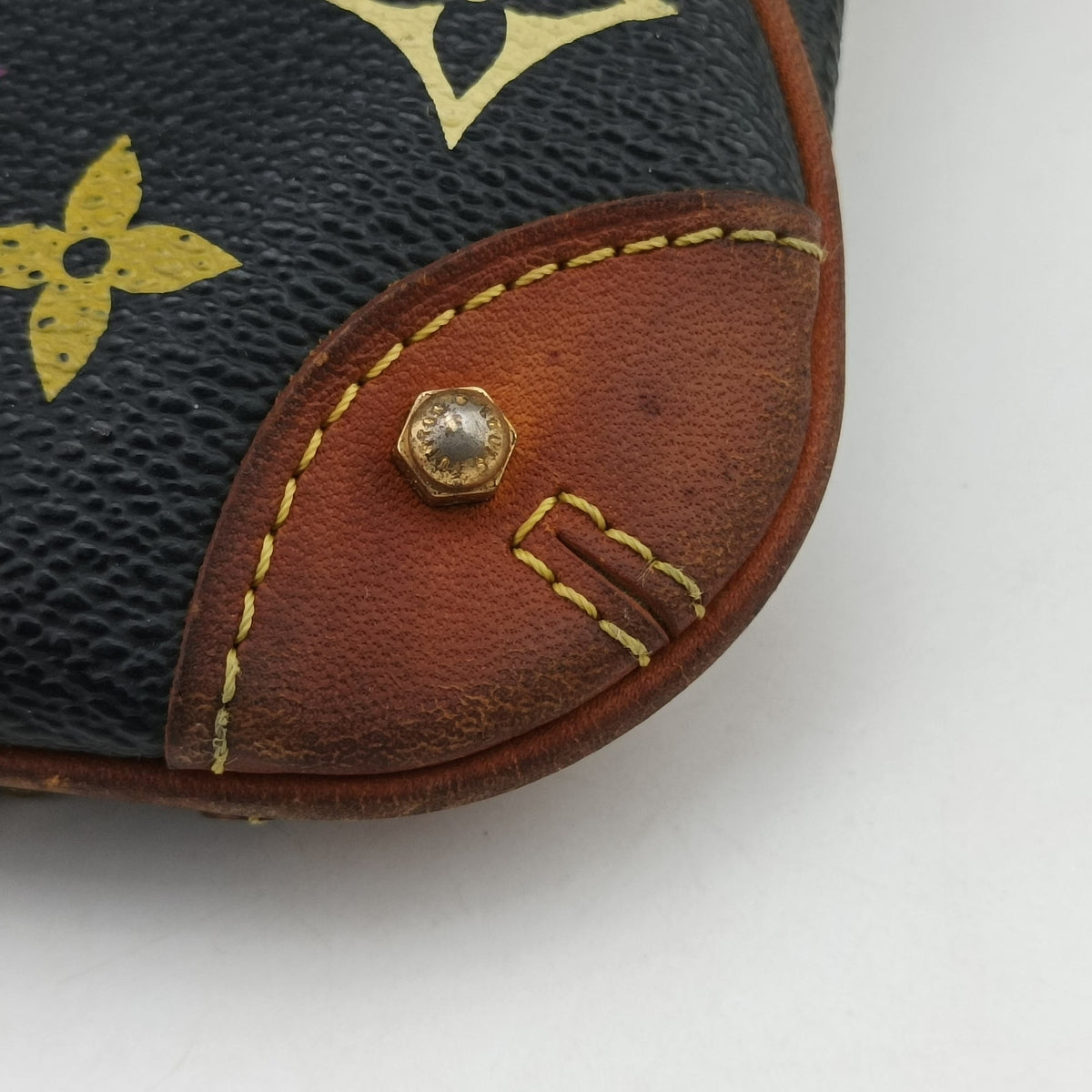 Vintage Louis Vuitton Pochette Mira MM Noir Monogram Multicolor M60097 handbag | stylenewstar