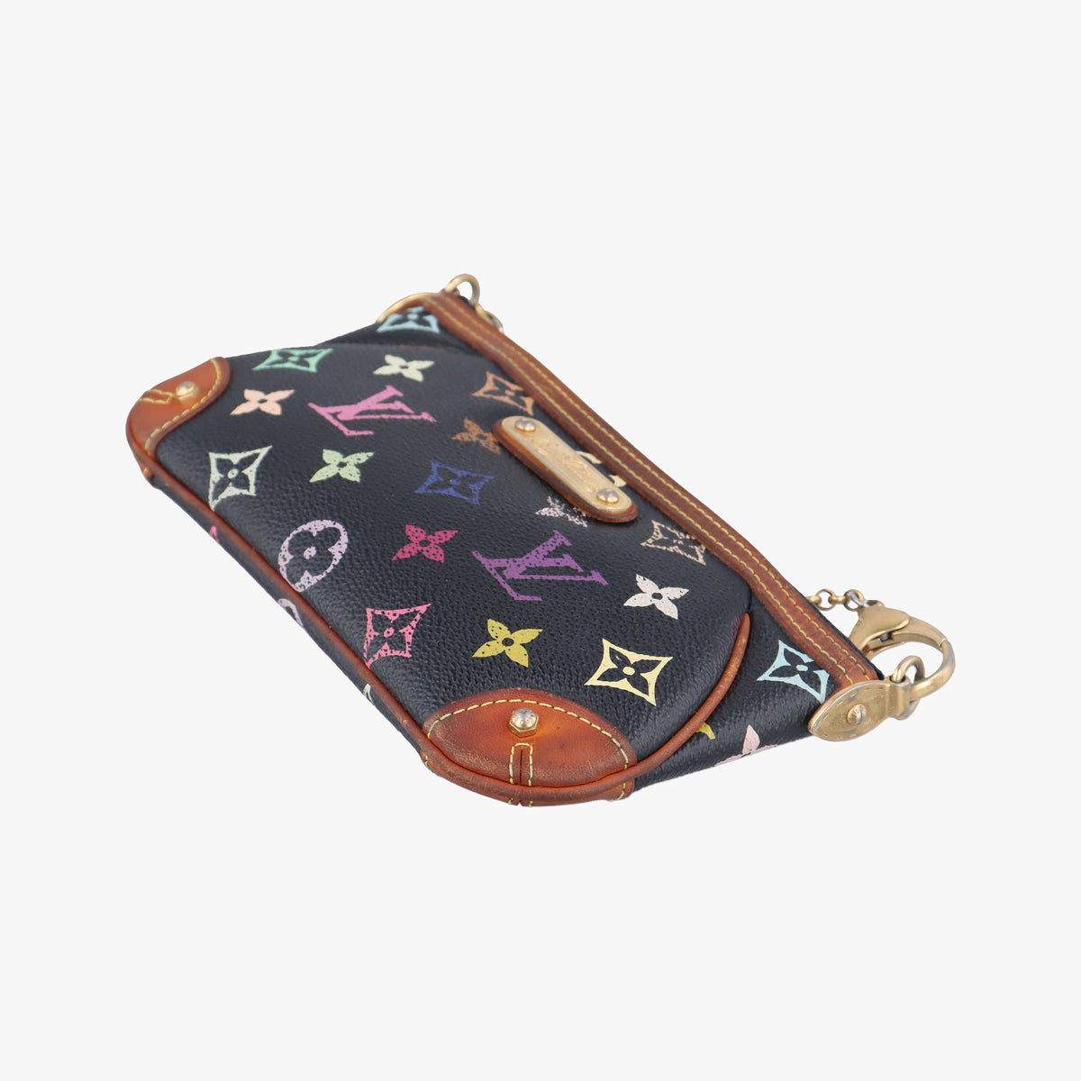 Vintage Louis Vuitton Pochette Mira MM Noir Monogram Multicolor M60097 handbag | stylenewstar