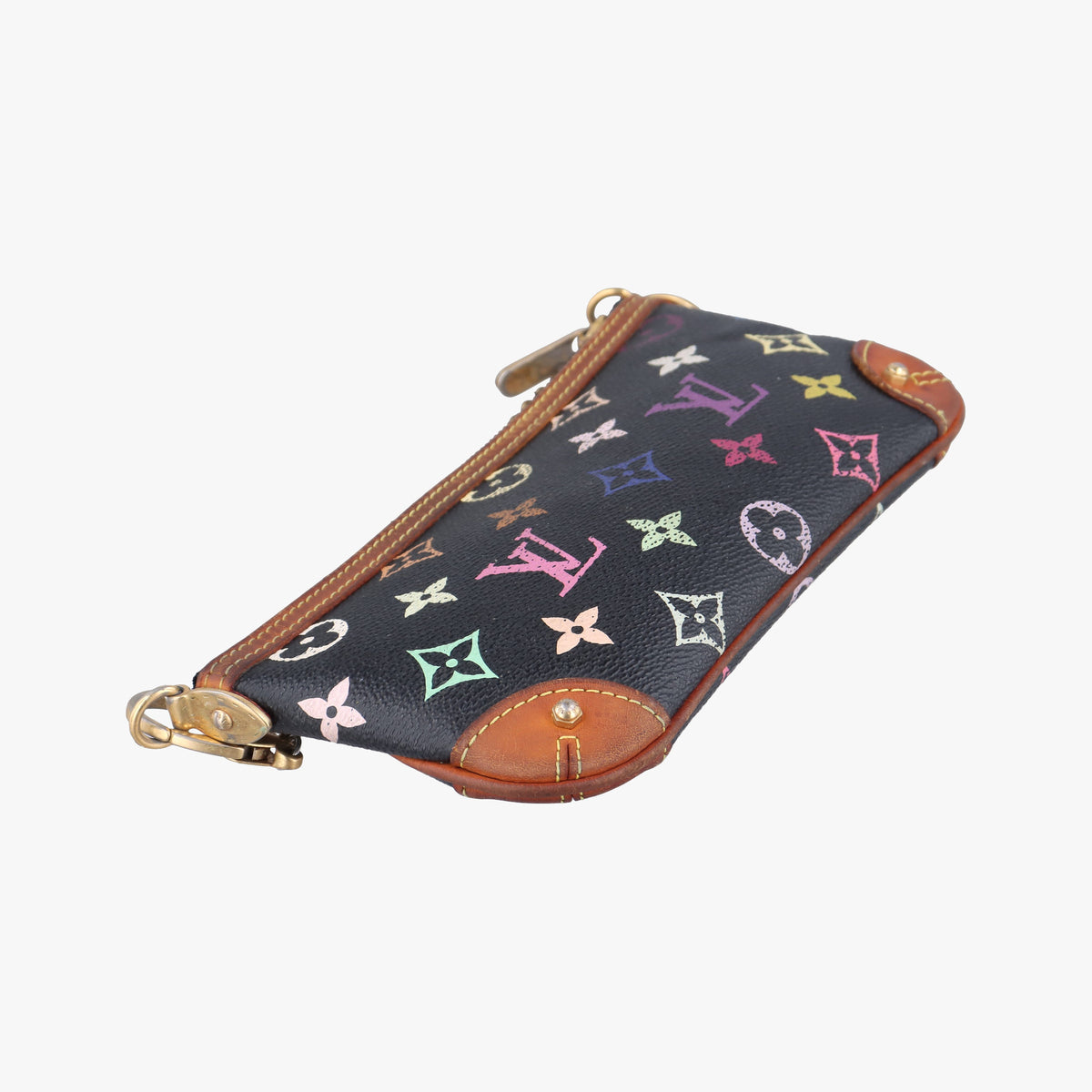 Vintage Louis Vuitton Pochette Mira MM Noir Monogram Multicolor M60097 handbag | stylenewstar