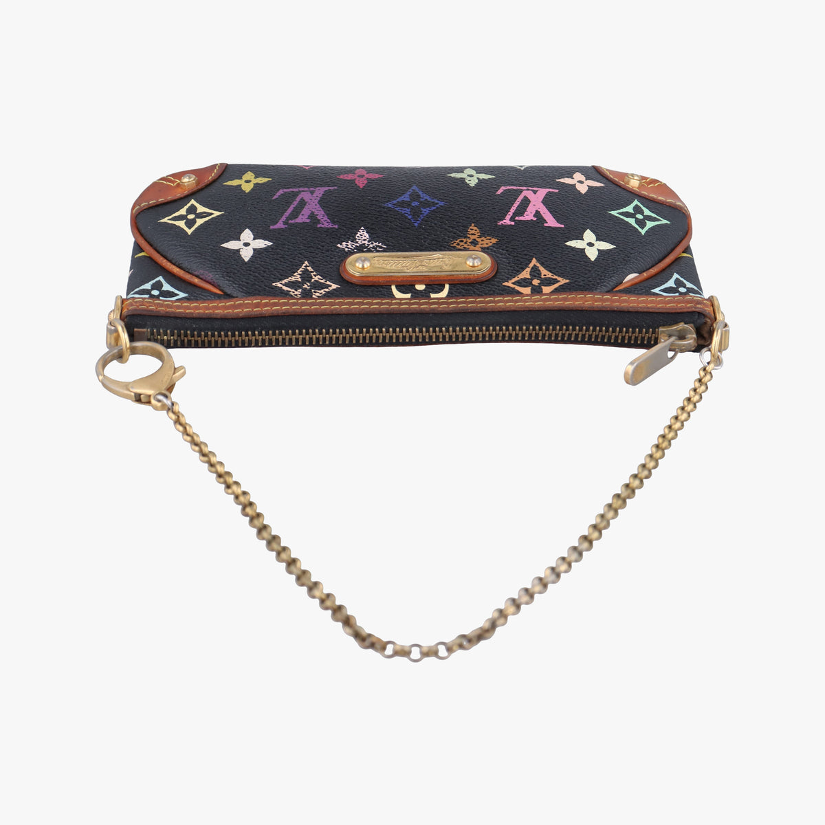Vintage Louis Vuitton Pochette Mira MM Noir Monogram Multicolor M60097 handbag | stylenewstar