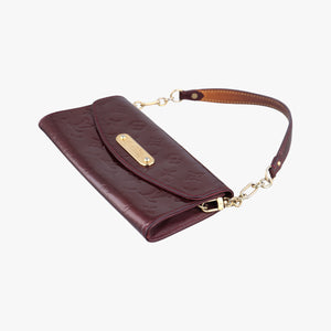 Pre-owned Louis Vuitton Sunset Boulevard Rouge Fauvist Vernis M91679 shoulderbag | stylenewstar