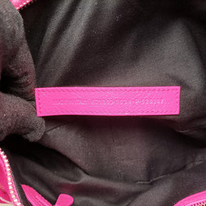 Pre-owned Balenciaga Le Cagole Pink lambskin  shoulderbag | stylenewstar