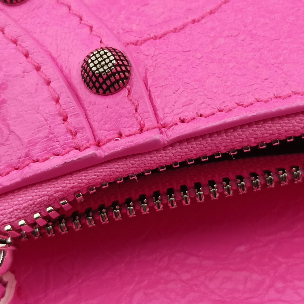Pre-owned Balenciaga Le Cagole Pink lambskin  shoulderbag | stylenewstar