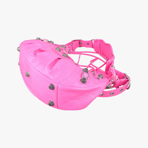 Pre-owned Balenciaga Le Cagole Pink lambskin  shoulderbag | stylenewstar