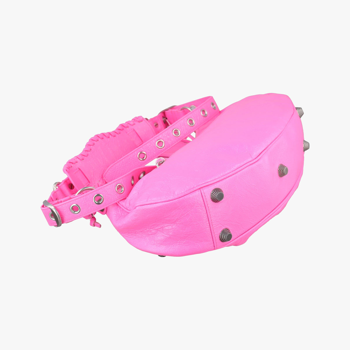 Pre-owned Balenciaga Le Cagole Pink lambskin  shoulderbag | stylenewstar