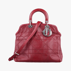 Vintage Christian Dior Granville Red lambskin  shoulderbag | stylenewstar
