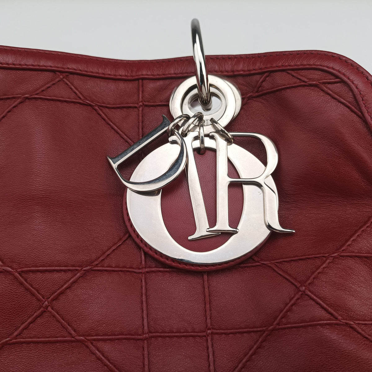 Vintage Christian Dior Granville Red lambskin  shoulderbag | stylenewstar