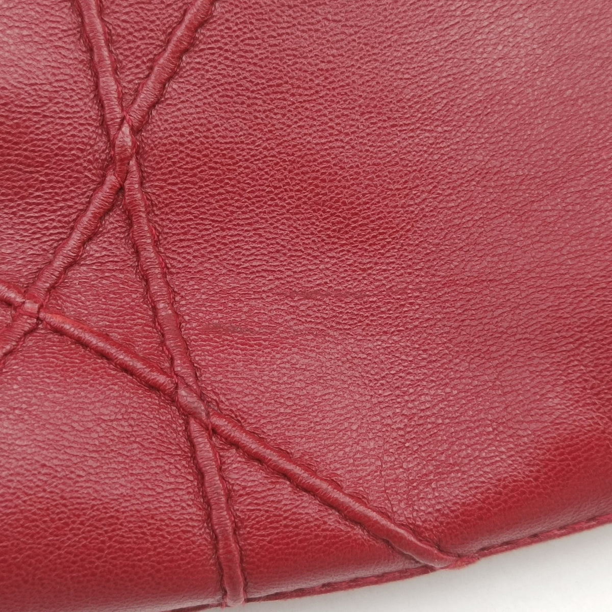 Vintage Christian Dior Granville Red lambskin  shoulderbag | stylenewstar