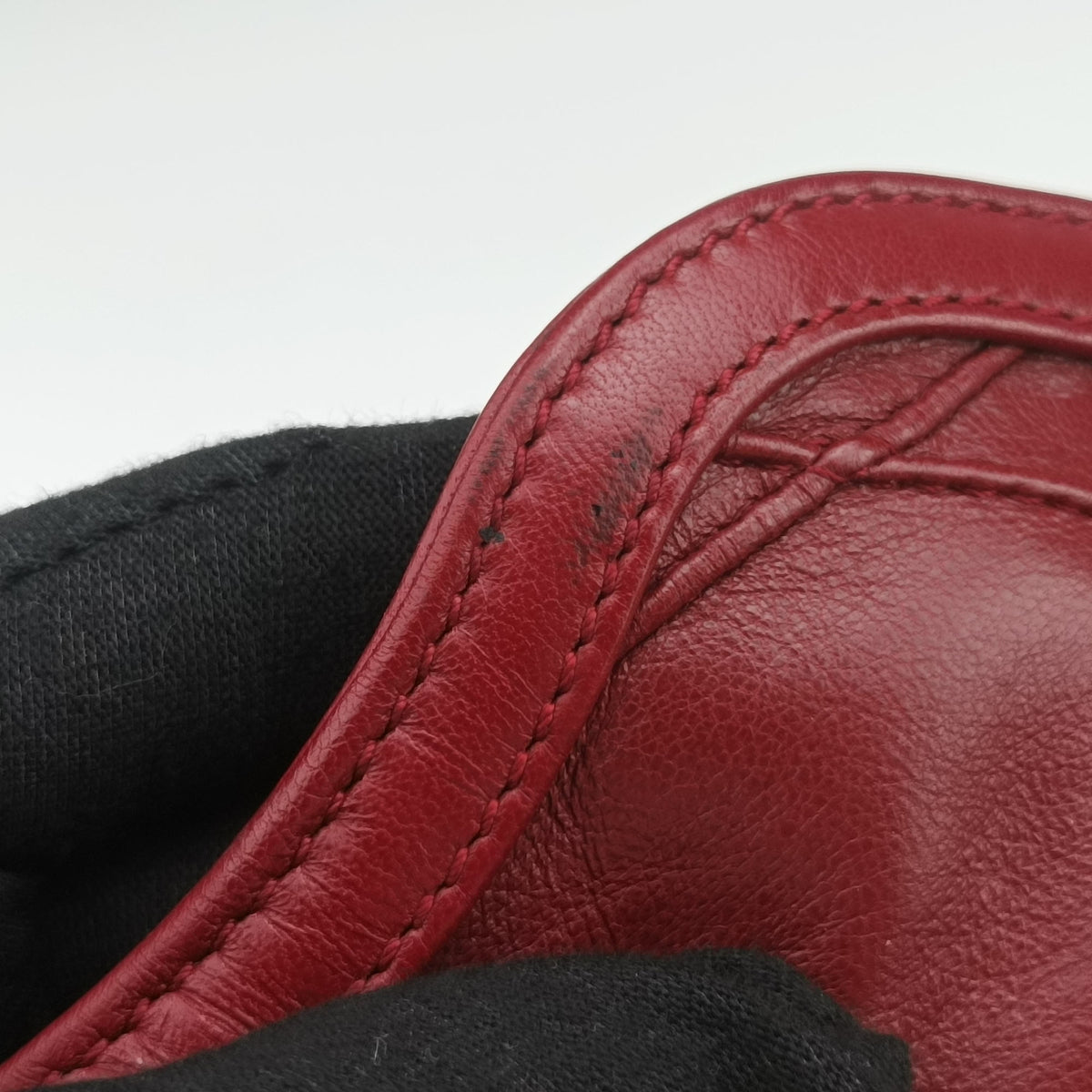Vintage Christian Dior Granville Red lambskin  shoulderbag | stylenewstar