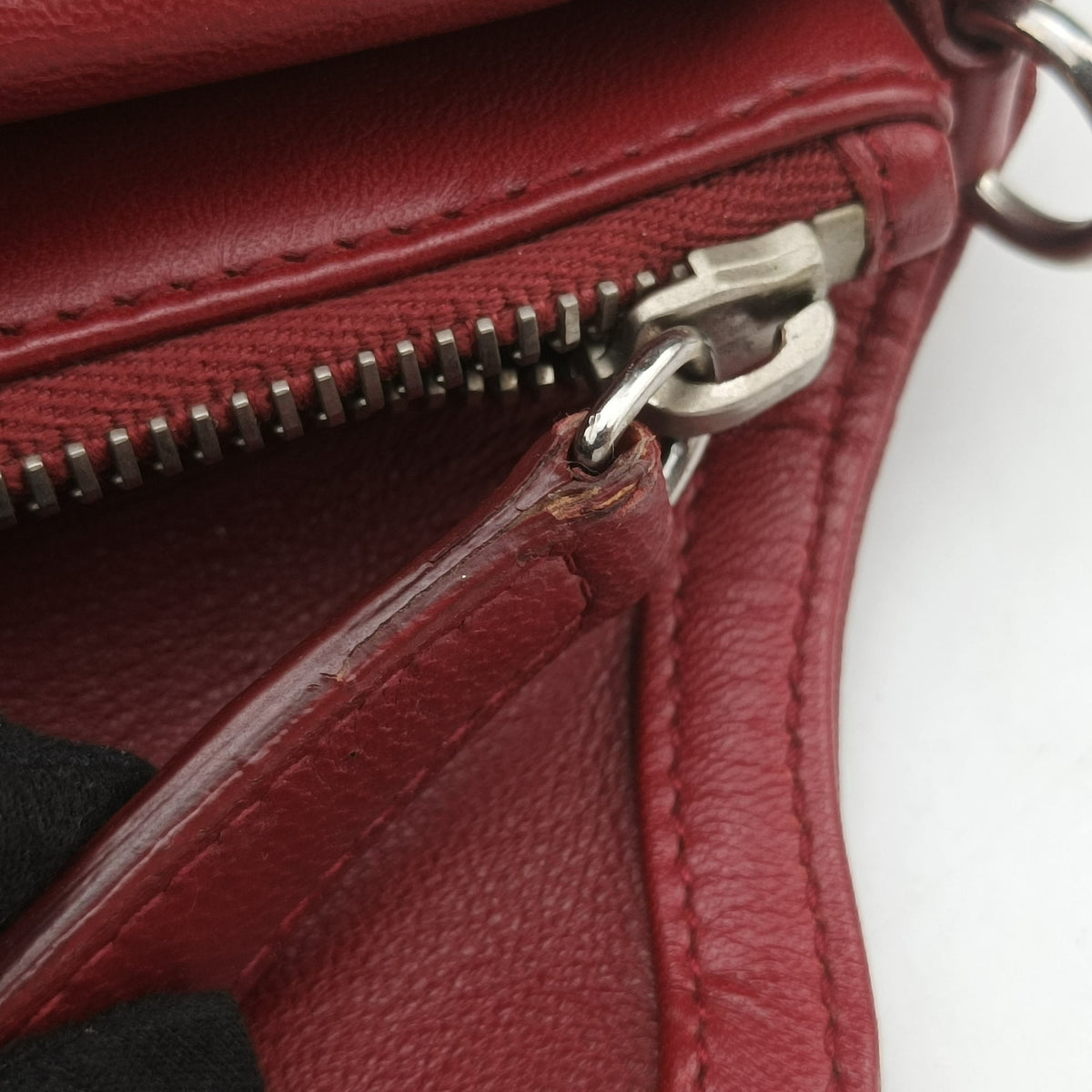 Vintage Christian Dior Granville Red lambskin  shoulderbag | stylenewstar