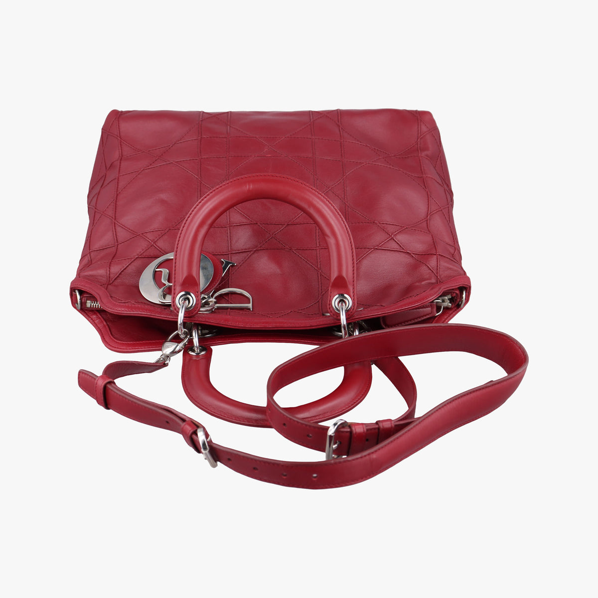 Vintage Christian Dior Granville Red lambskin  shoulderbag | stylenewstar