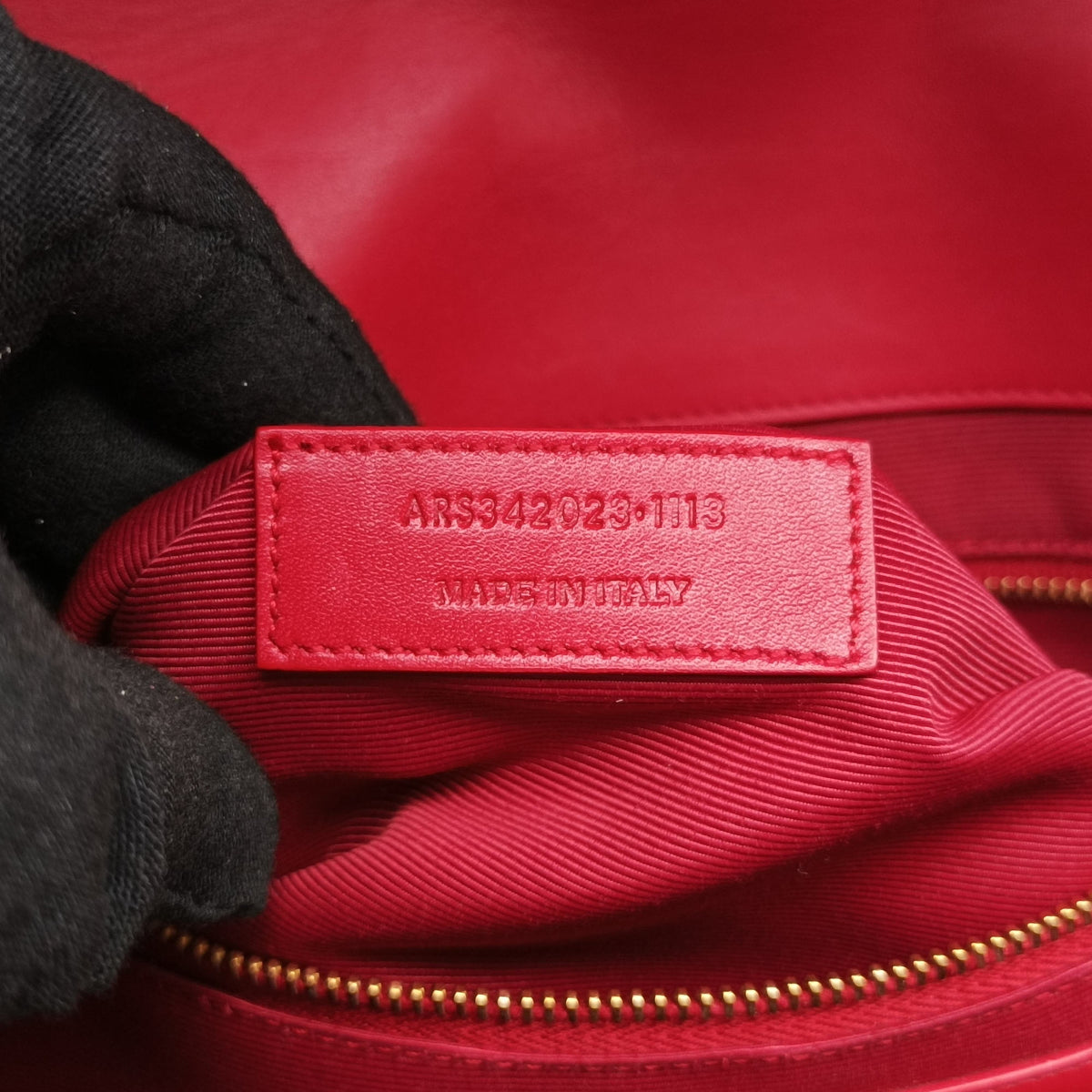 Pre-owned Yves Saint Laurent envelope Red Leather 342023 shoulderbag | stylenewstar