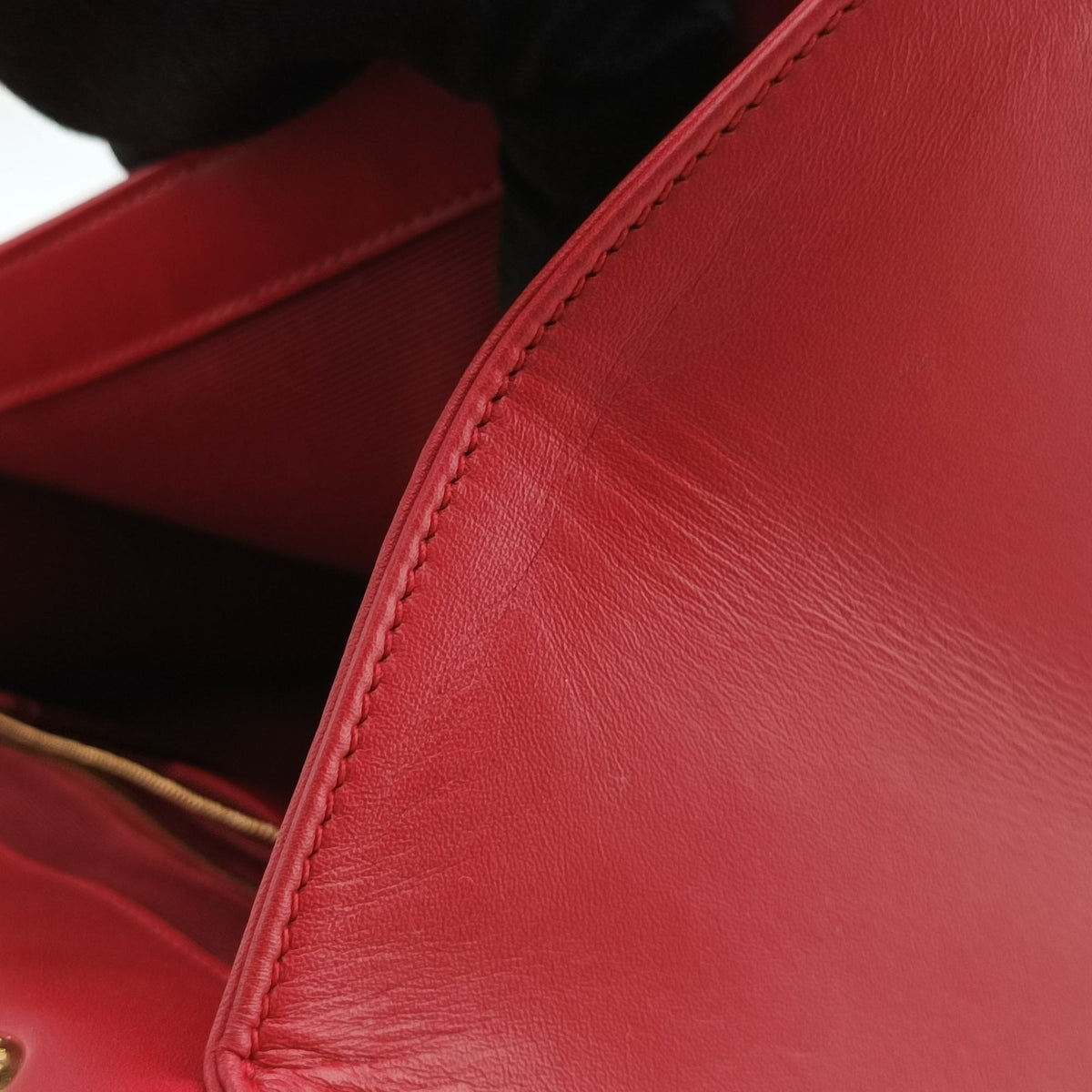 Pre-owned Yves Saint Laurent envelope Red Leather 342023 shoulderbag | stylenewstar