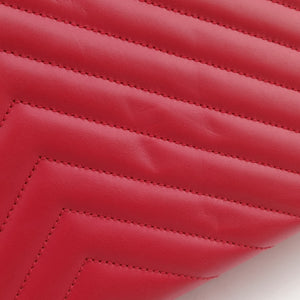 Pre-owned Yves Saint Laurent envelope Red Leather 342023 shoulderbag | stylenewstar