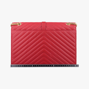 Pre-owned Yves Saint Laurent envelope Red Leather 342023 shoulderbag | stylenewstar