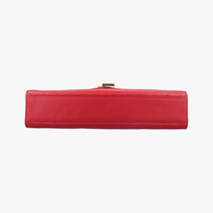 Pre-owned Yves Saint Laurent envelope Red Leather 342023 shoulderbag | stylenewstar