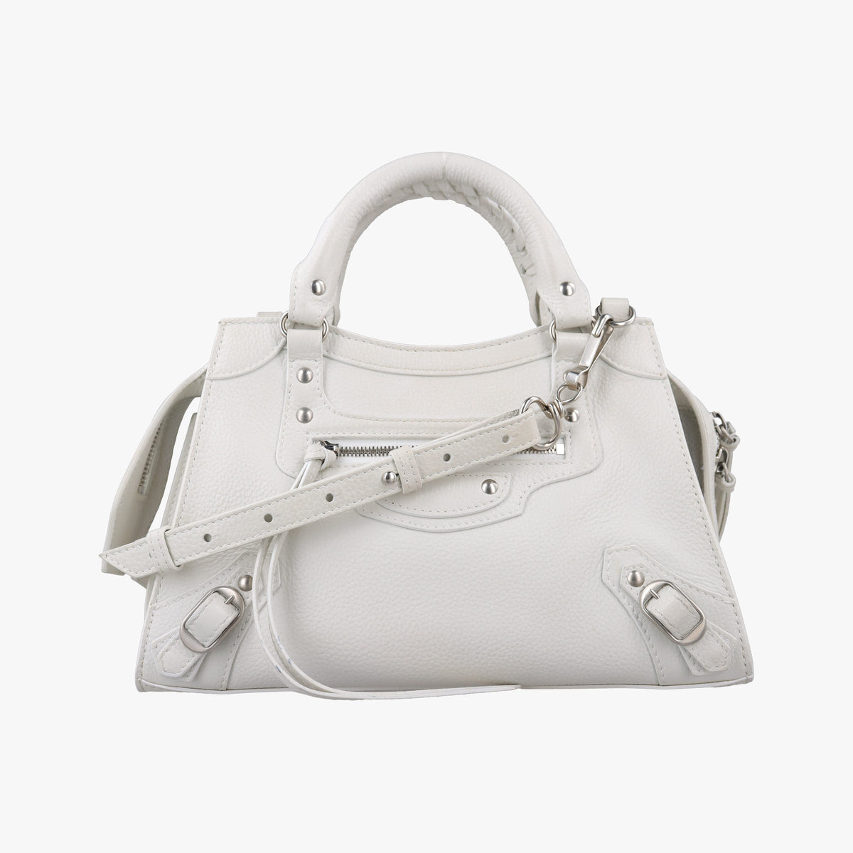 Secondhand Balenciaga Neo Classic City S White Leather 638521 shoulderbag | stylenewstar