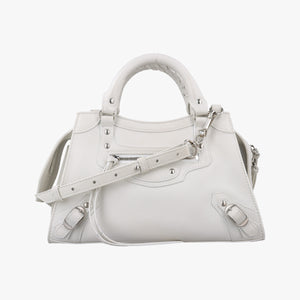 Secondhand Balenciaga Neo Classic City S White Leather 638521 shoulderbag | stylenewstar