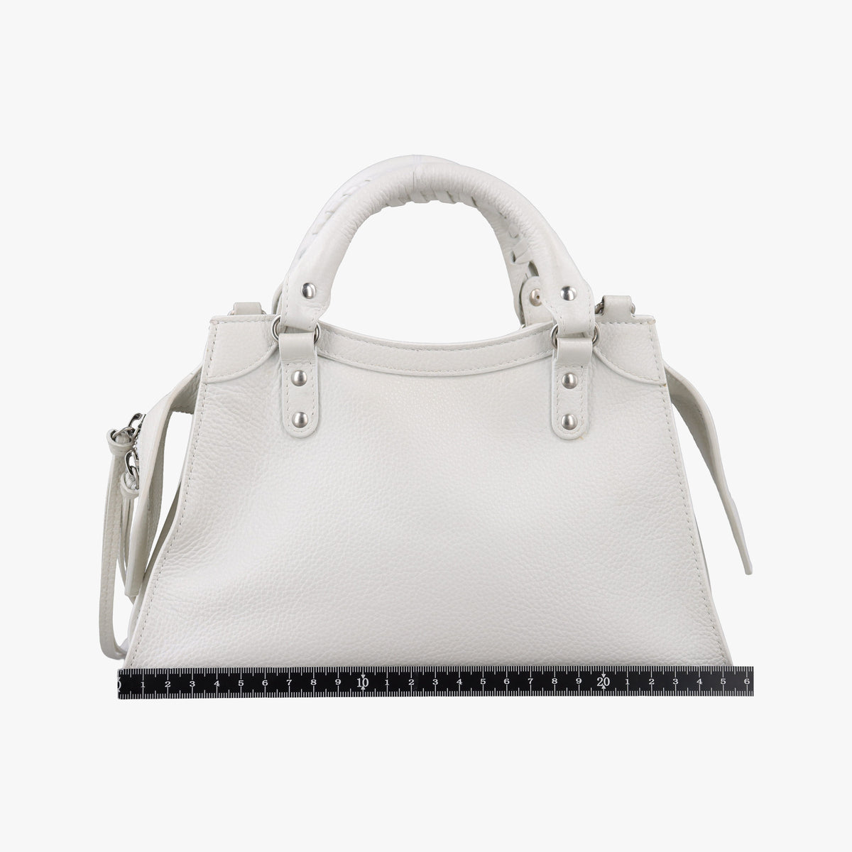 Secondhand Balenciaga Neo Classic City S White Leather 638521 shoulderbag | stylenewstar