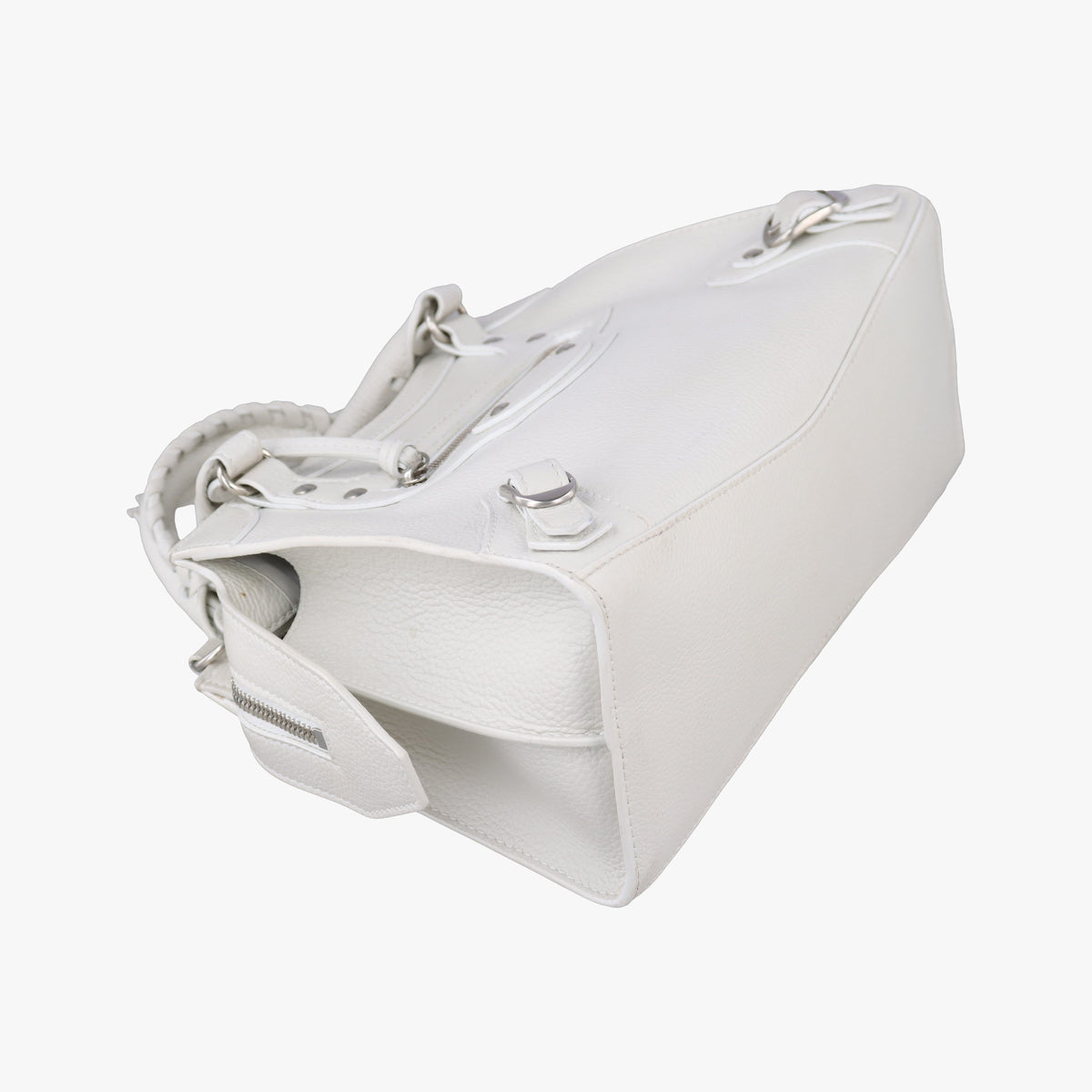 Secondhand Balenciaga Neo Classic City S White Leather 638521 shoulderbag | stylenewstar