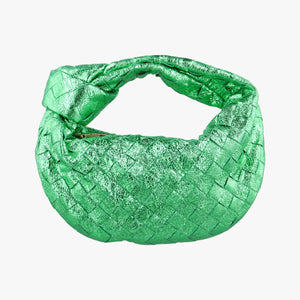 Vintage Bottega Veneta Jodie Green Leather  handbag | stylenewstar