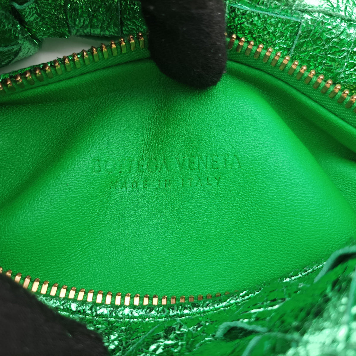 Vintage Bottega Veneta Jodie Green Leather  handbag | stylenewstar