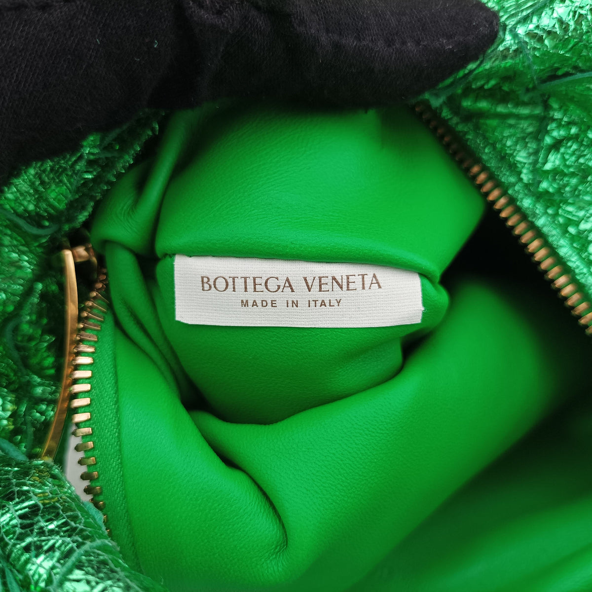 Vintage Bottega Veneta Jodie Green Leather  handbag | stylenewstar