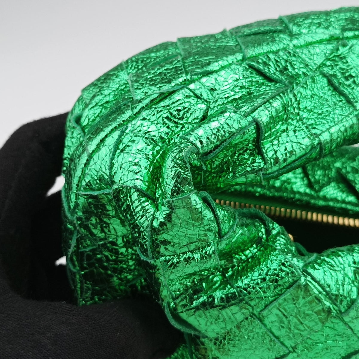 Vintage Bottega Veneta Jodie Green Leather  handbag | stylenewstar