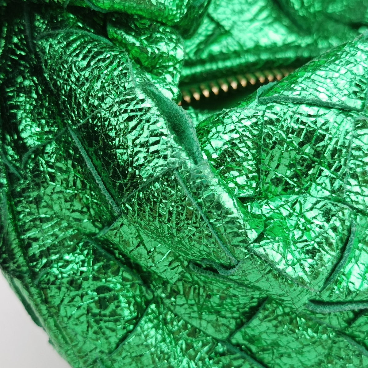 Vintage Bottega Veneta Jodie Green Leather  handbag | stylenewstar
