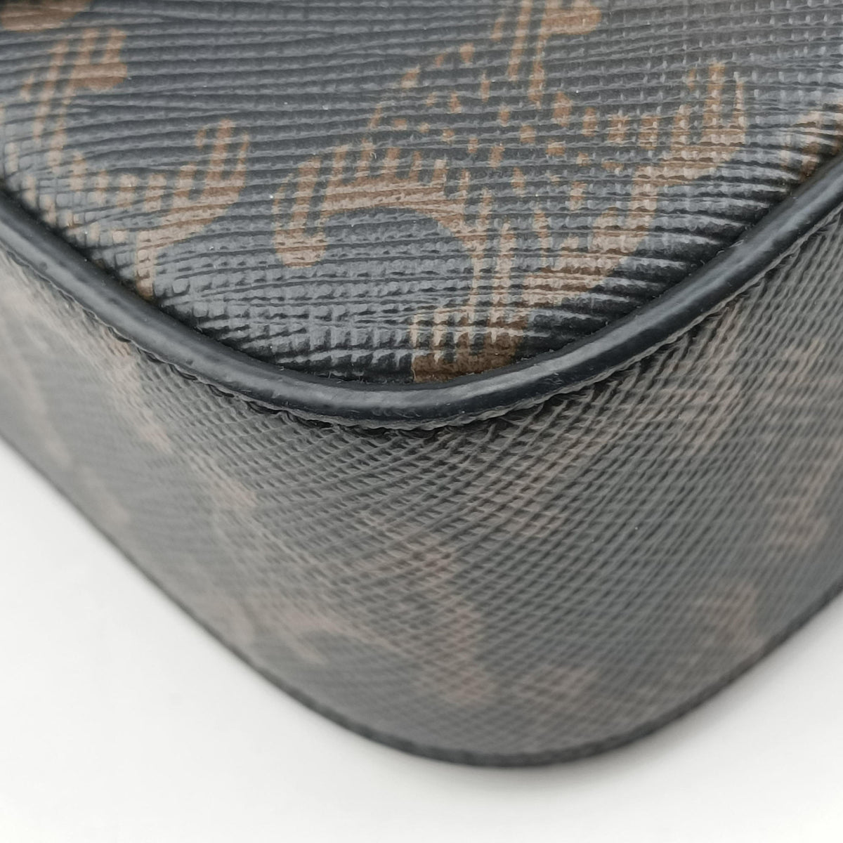Pre-owned Celine Mini Triomphe Brown PVC coated canvas  shoulderbag | stylenewstar