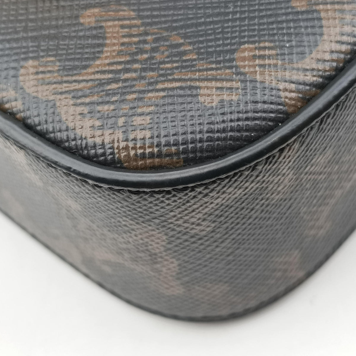 Pre-owned Celine Mini Triomphe Brown PVC coated canvas  shoulderbag | stylenewstar