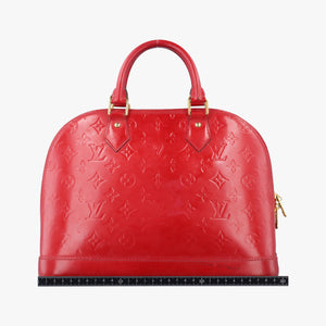 Secondhand Louis Vuitton Alma PM pomme d'amour Vernis M90096 handbag | stylenewstar