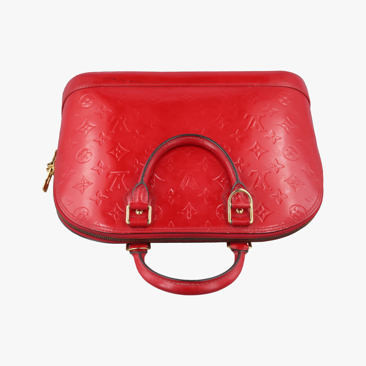 Secondhand Louis Vuitton Alma PM pomme d'amour Vernis M90096 handbag | stylenewstar