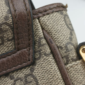 Pre-owned Gucci Ophidia Beige xBrown PVC coated canvas×Leather 598912 shoulderbag | stylenewstar