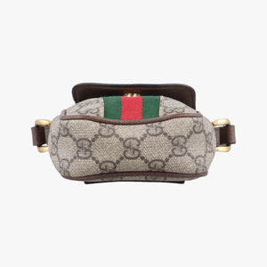 Pre-owned Gucci Ophidia Beige xBrown PVC coated canvas×Leather 598912 shoulderbag | stylenewstar