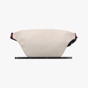 Pre-owned Gucci Print White Leather 530412 bum bag/waist bag | stylenewstar